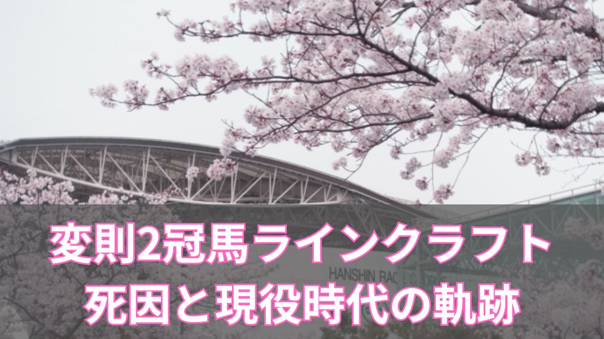 変則2冠馬ラインクラフト 死因と現役時代の軌跡のアイキャッチ