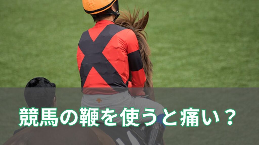 競馬で鞭を使うと痛い？鞭を使う意味やルール、回数制限について解説のアイキャッチ