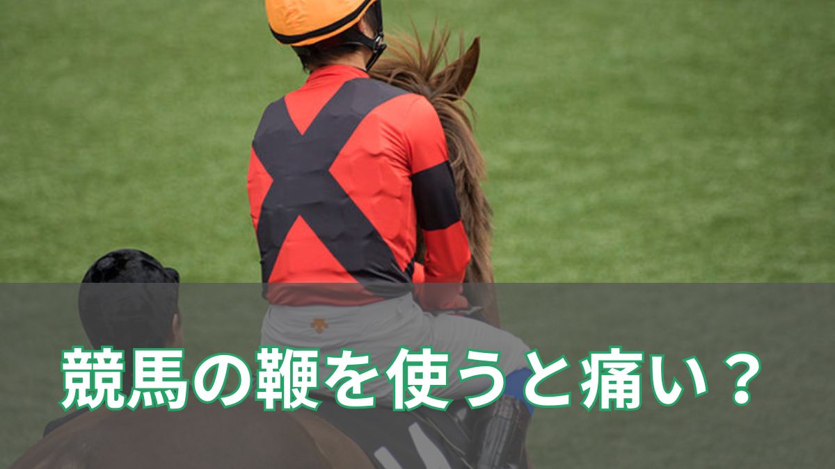 競馬で鞭を使うと痛い？鞭を使う意味やルール、回数制限について解説のアイキャッチ