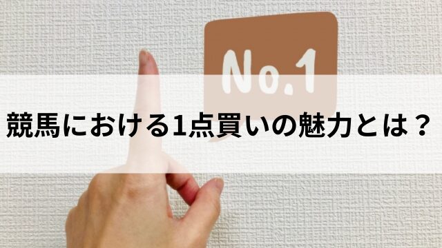 1点買いのイメージ