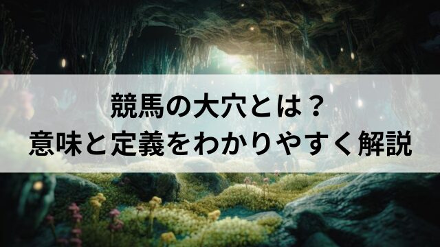 大穴のイメージ