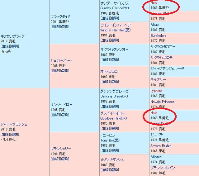 イクイノックスの血統表