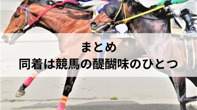 まとめ:同着は競馬の醍醐味のひとつの見出し