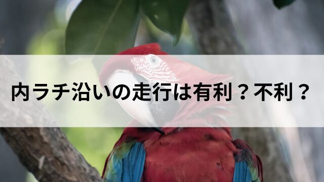 内ラチ沿いの走行は有利?不利?