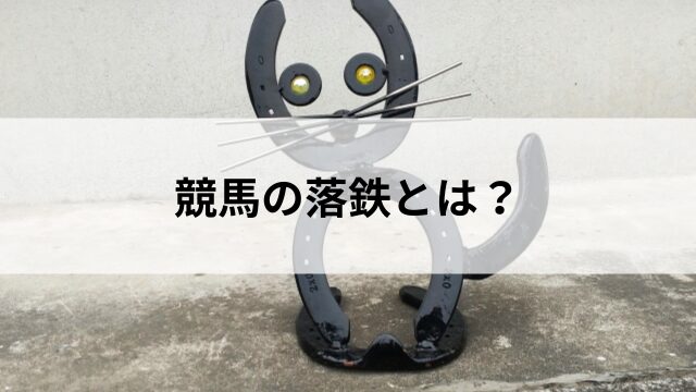 競馬の落鉄とは?の見出し