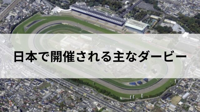 日本で開催される主なダービーの見出し