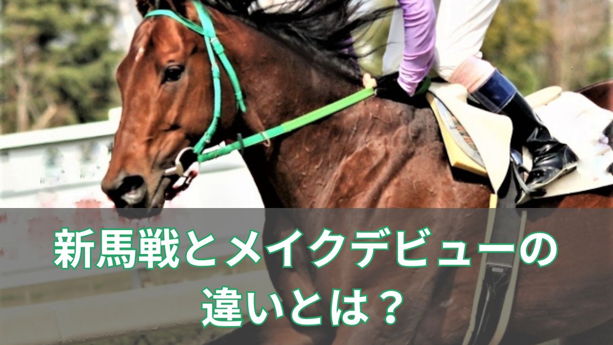 新馬戦とメイクデビュー、その違いを徹底解説！競馬初心者もこれで安心のアイキャッチ