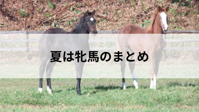 夏は牝馬のまとめの見出し