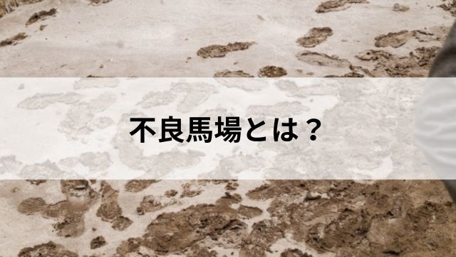 不良馬場とは？の見出し