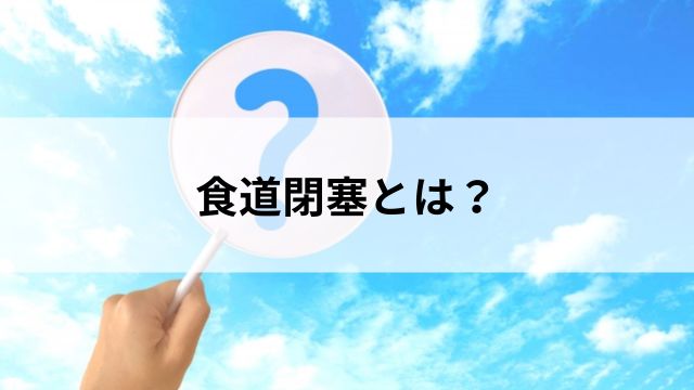 食道閉塞とは?の見出し