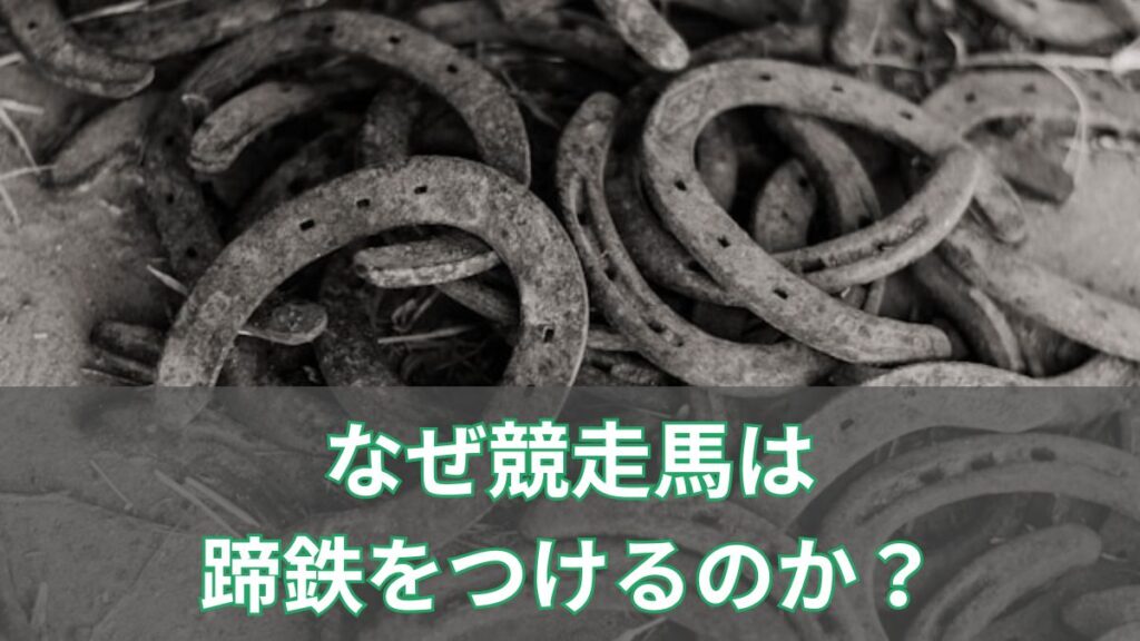 なぜ競走馬は蹄鉄をつけるのか？競馬で使われる意味をわかりやすく解説のアイキャッチ