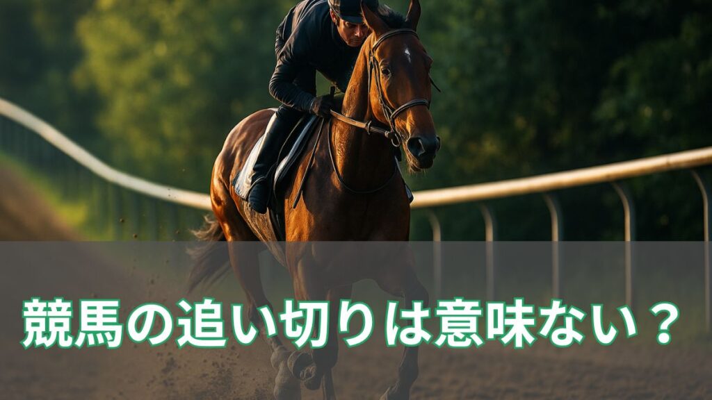 競馬の追い切りは意味ない？実は“大きなヒント”になる本質と見抜き方を徹底解説のアイキャッチ