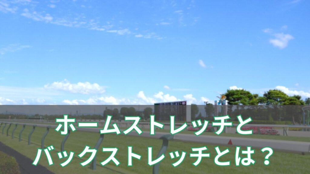 競馬のホームストレッチ・バックストレッチとは？意味と違いを初心者向けに解説のアイキャッチ