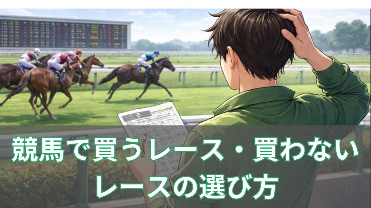 競馬で買うレース・買わないレースの選び方(初心者向け)のアイキャッチ