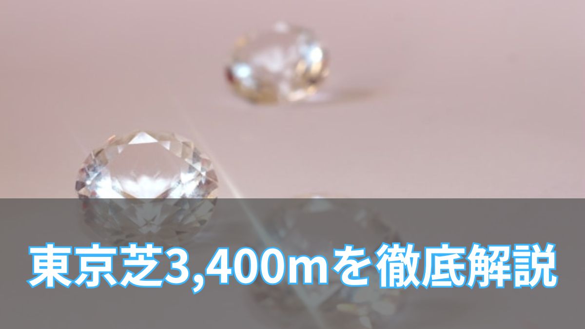 東京芝3,400mを徹底解説|データとレコードから見る勝ちパターンのアイキャッチ