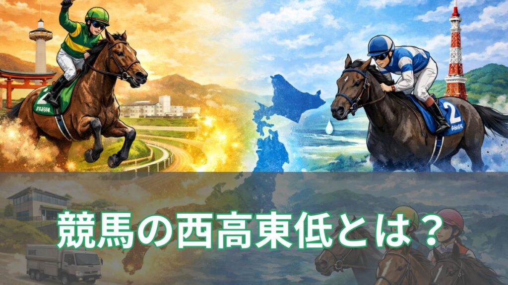 競馬の西高東低とは？なぜ関西馬が強かったのか、今は差がない理由も解説のアイキャッチ