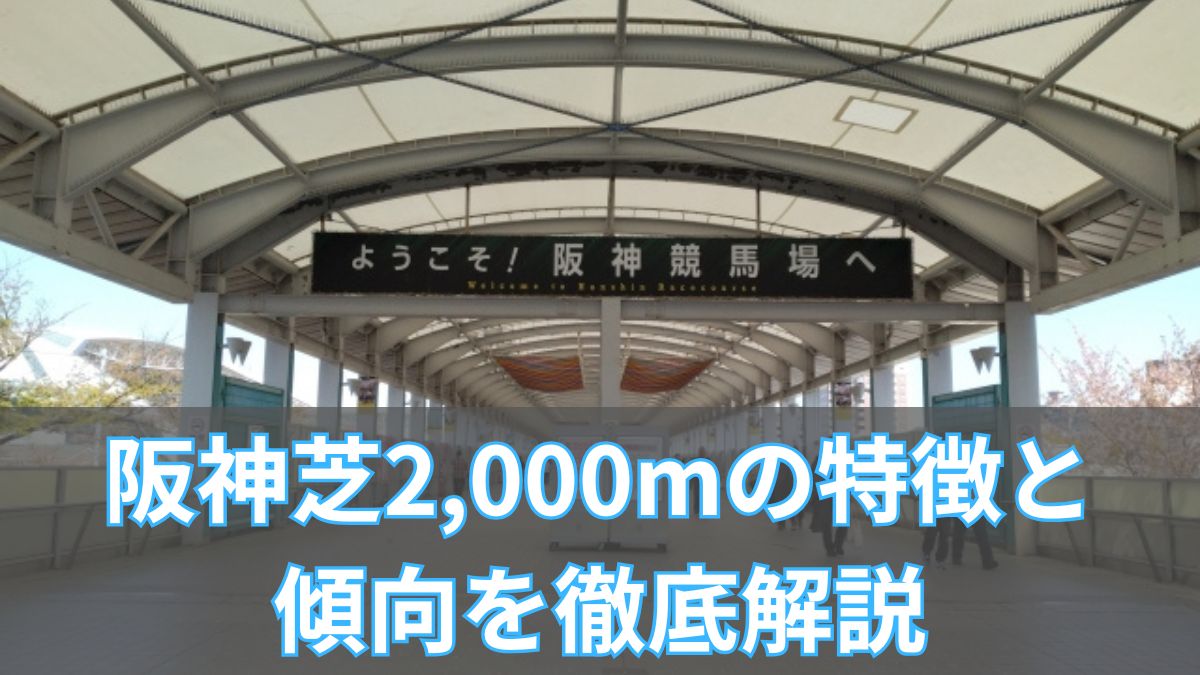 阪神芝2,000mの特徴と傾向を徹底解説｜タイム・血統・騎手データからコース攻略法を紹介のアイキャッチ