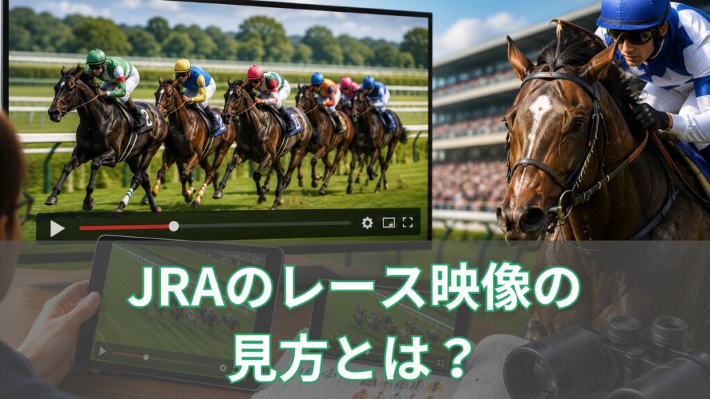 JRAのレース映像の見方とは？公式サイトやアプリで見る方法を初心者向けに解説のアイキャッチ