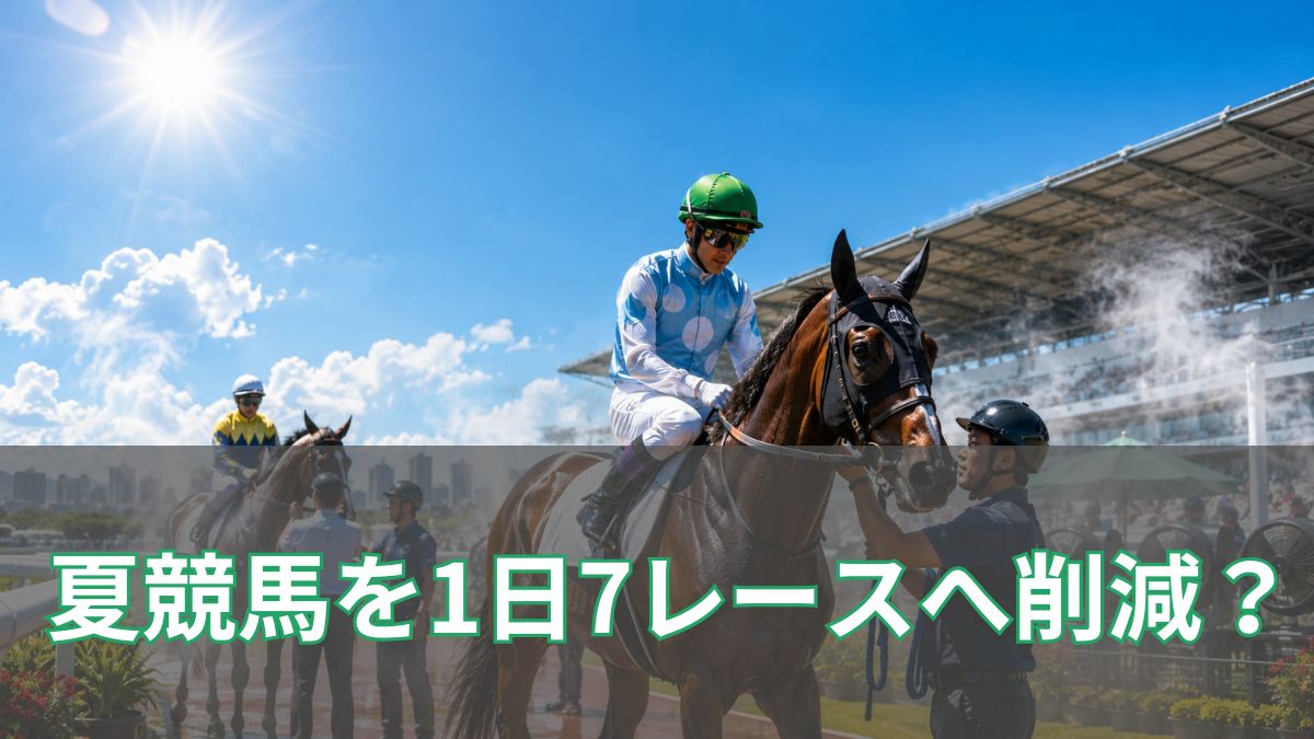 JRAが夏競馬を1日7レースへ削減?理由や影響を初心者向けに解説のアイキャッチ