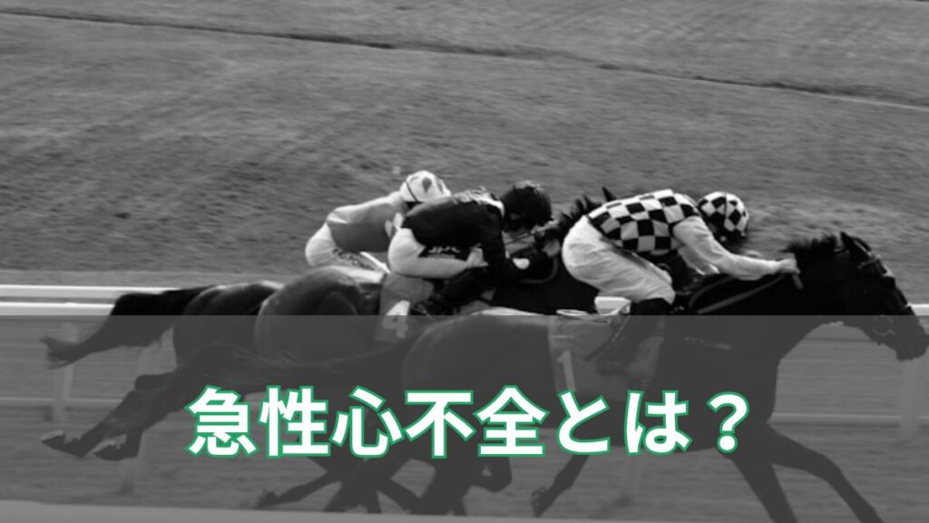 競馬の急性心不全とは?競走馬に起こる突然の異変を初心者向けに解説のアイキャッチ