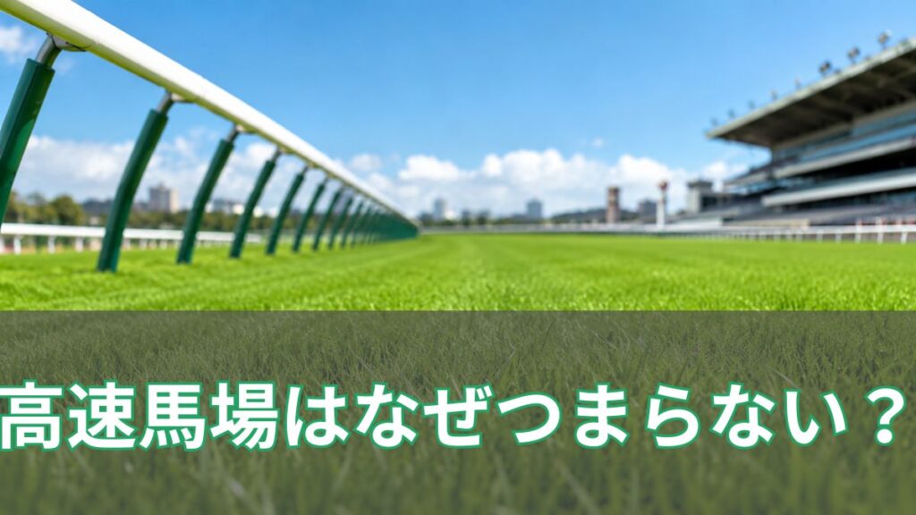 高速馬場はなぜつまらない？そういわれる理由を初心者向けに解説のアイキャッチ