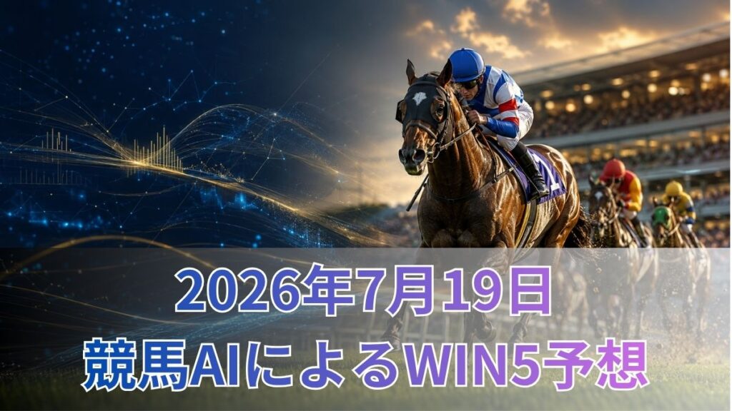競馬AIによるWIN5予想｜2026年7月19日の買い目のアイキャッチ
