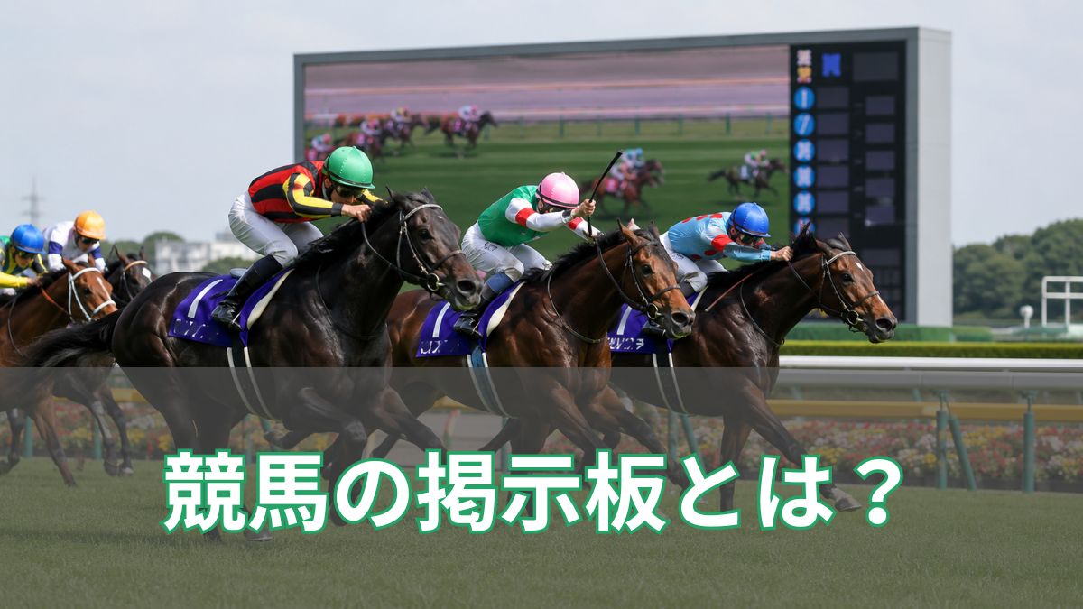 競馬の掲示板とは?掲示板入り・掲示板外・5着の扱いを初心者向けに解説のアイキャッチ