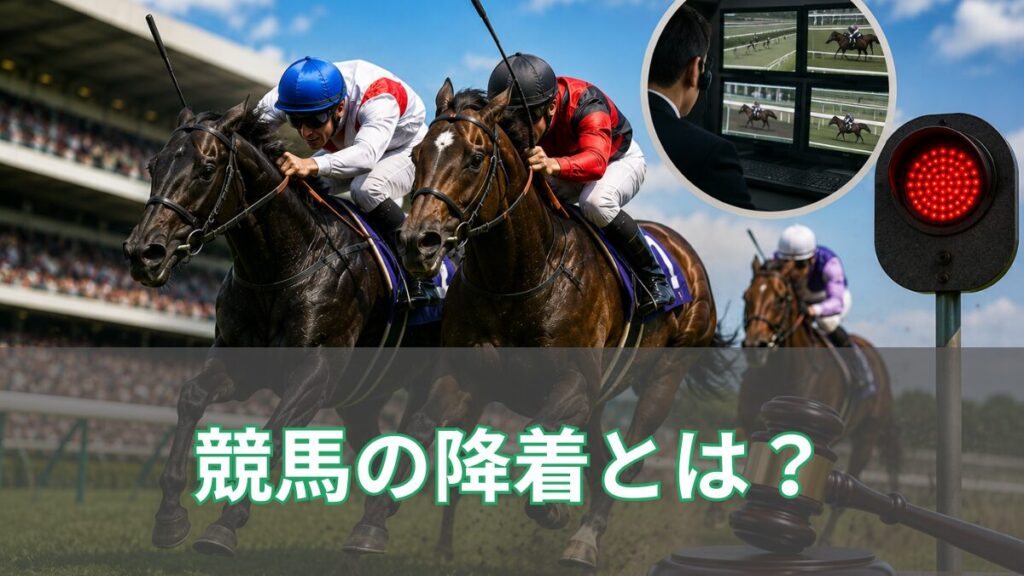 競馬の降着とは?降着制度や最近少なくなった理由を初心者向けに解説のアイキャッチ