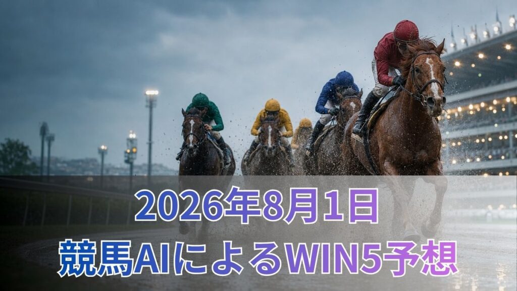 競馬AIによるWIN5予想|2026年8月1日の買い目のアイキャッチ