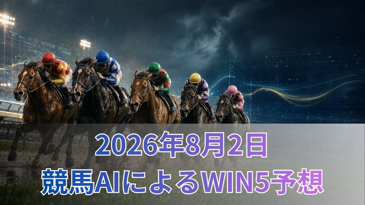競馬AIによるWIN5予想|2026年8月2日(日)の買い目のアイキャッチ