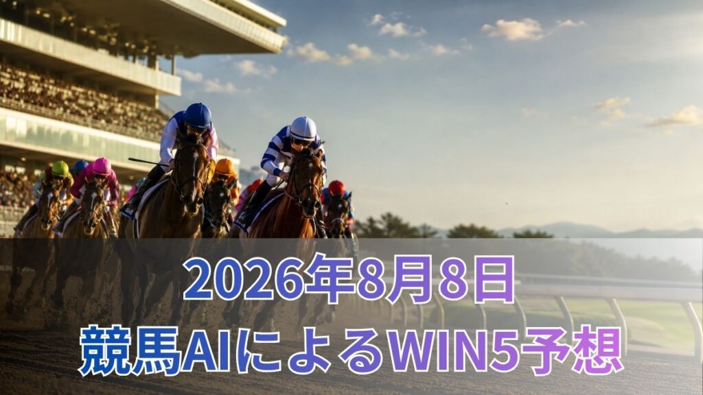 競馬AIによるWIN5予想｜2026年8月8日の買い目のアイキャッチ