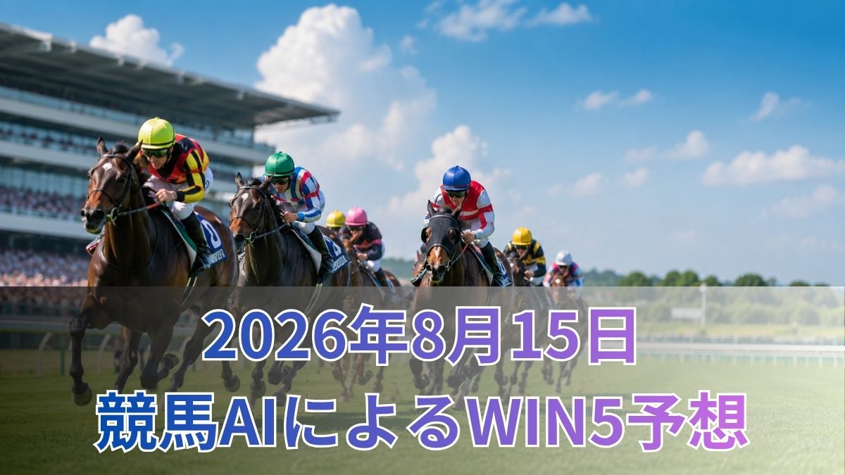 競馬AIによるWIN5予想|2026年8月15日の買い目のアイキャッチ