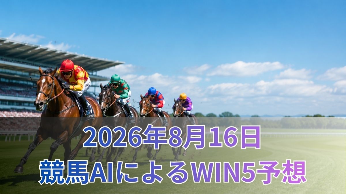 競馬AIによるWIN5予想|2026年8月16日の買い目のアイキャッチ