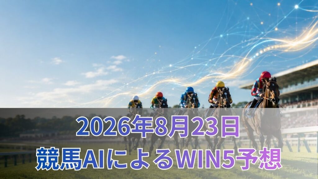 競馬AIによるWIN5予想｜2026年8月23日の買い目のアイキャッチ