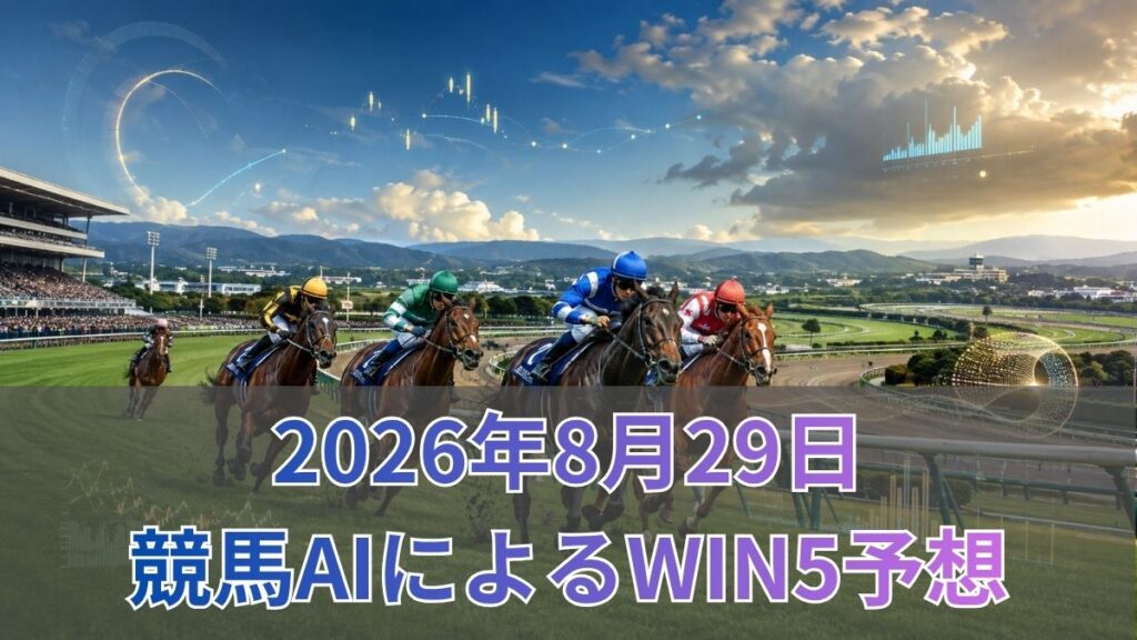 競馬AIによるWIN5予想|2026年8月29日の買い目のアイキャッチ