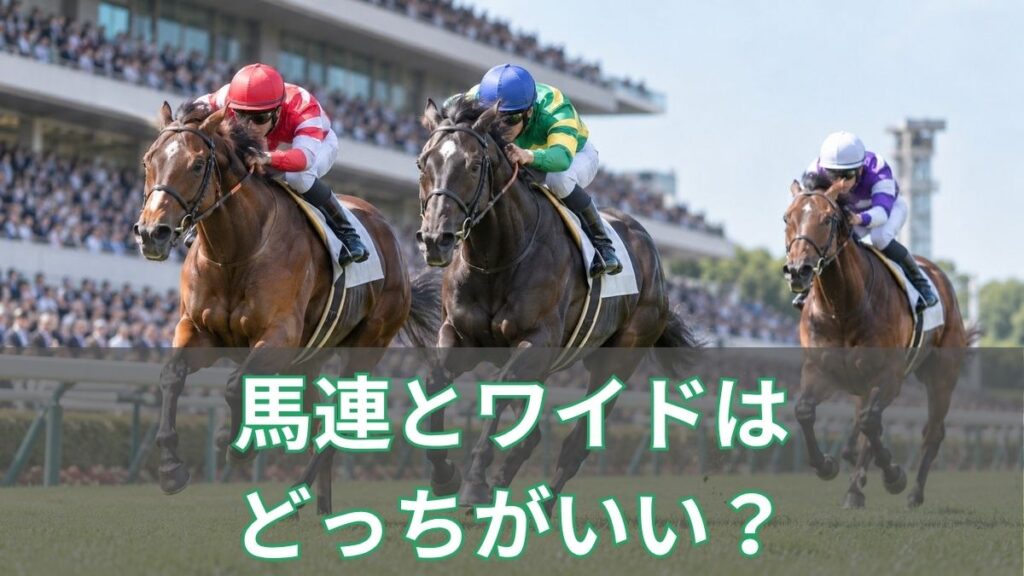 馬連とワイドはどっちがいい?的中率・配当の違いと買い方を初心者向けに解説のアイキャッチ