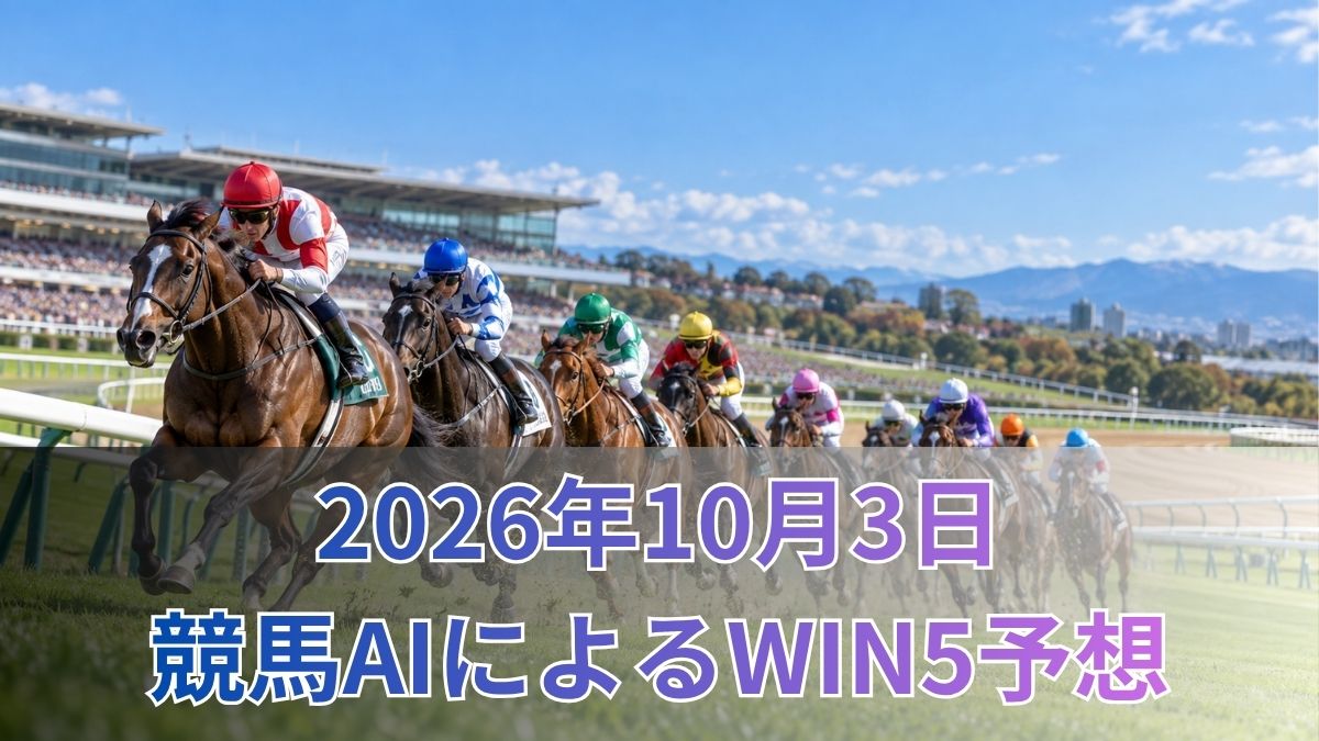 競馬AIによるWIN5予想|2026年10月3日の買い目のアイキャッチ