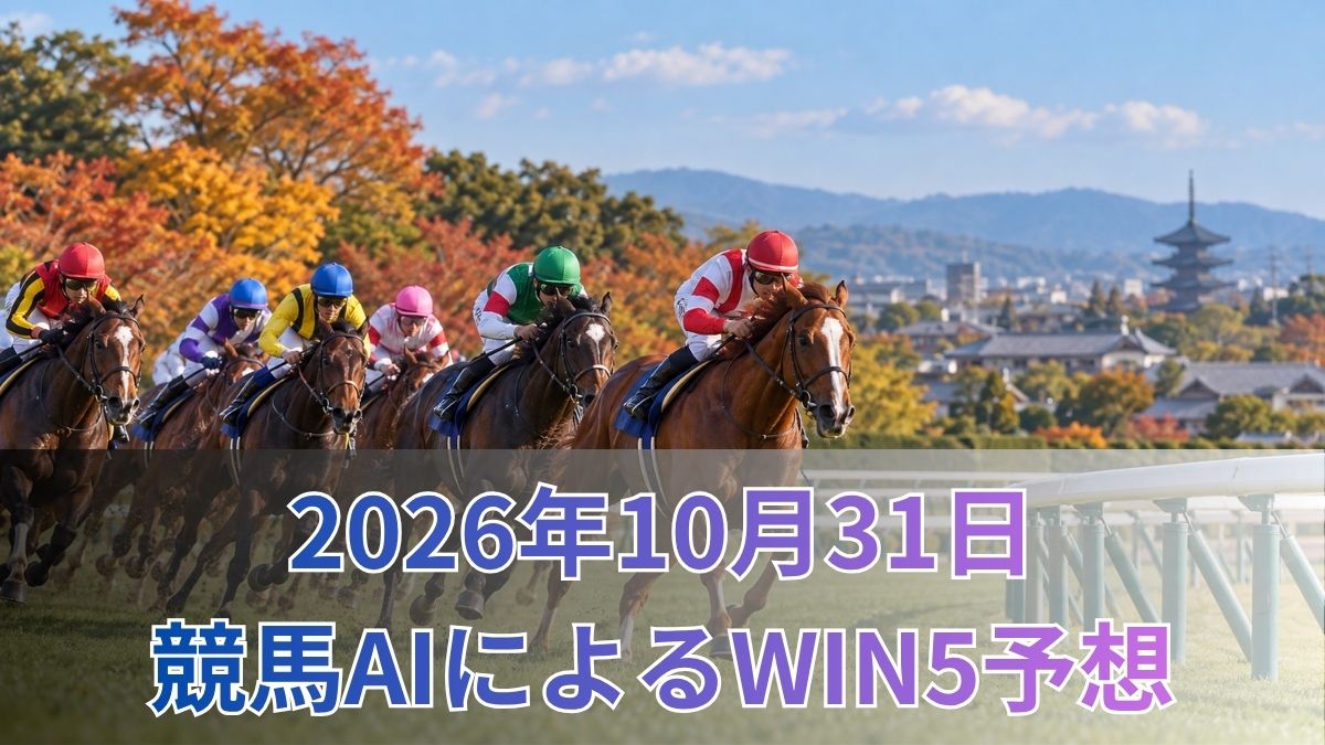 競馬AIによるWIN5予想|2026年10月31日の買い目のアイキャッチ