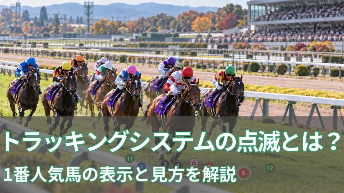 トラッキングシステムの点滅とは?1番人気馬の表示と見方を解説のアイキャッチ