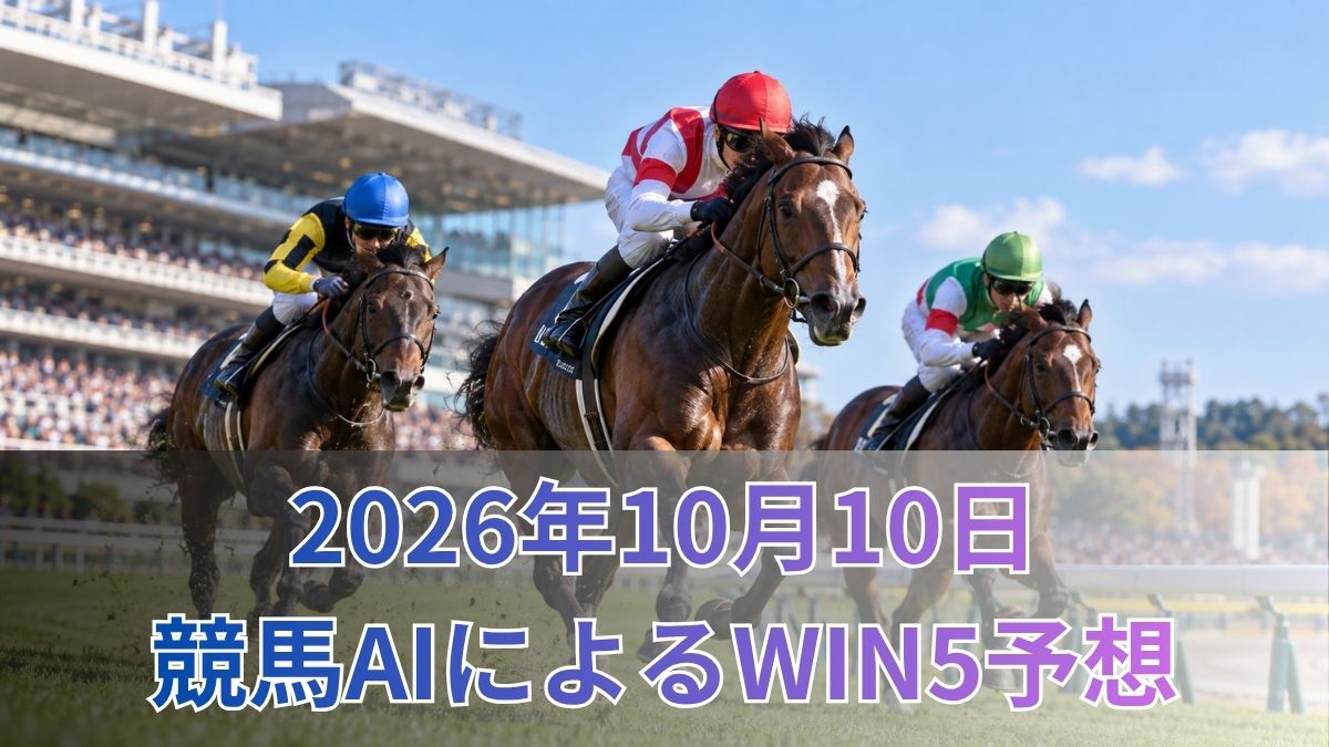 競馬AIによるWIN5予想｜2026年10月10日の買い目のアイキャッチ