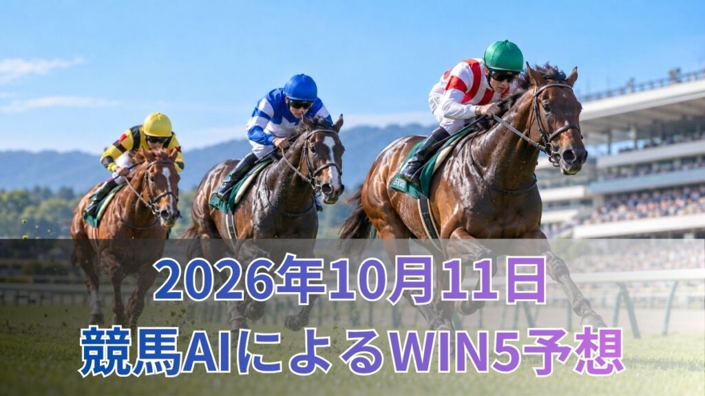 競馬AIによるWIN5予想|2026年10月11日の買い目のアイキャッチ