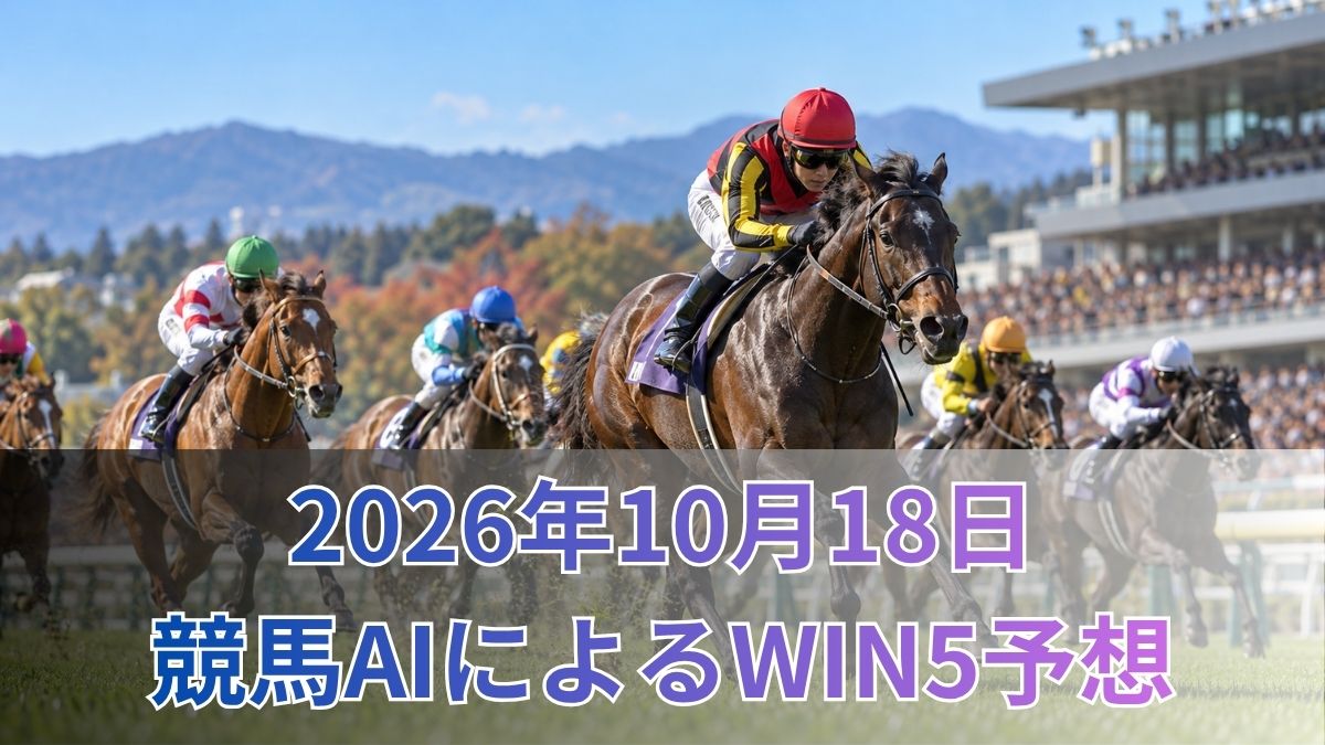 競馬AIによるWIN5予想|2026年10月18日の買い目のアイキャッチ